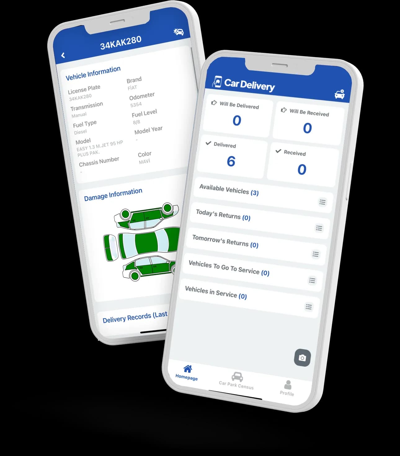 Car Delivery Tablet
